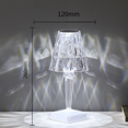 thumbnail image 2 of Crystal Table Lamp, Rgb Color Changing Lamp Acrylic Rose Diamond Lamp, Rechargeable Models Three Colors Romantic Crystal Bedside Lamp M01, 2 of 4