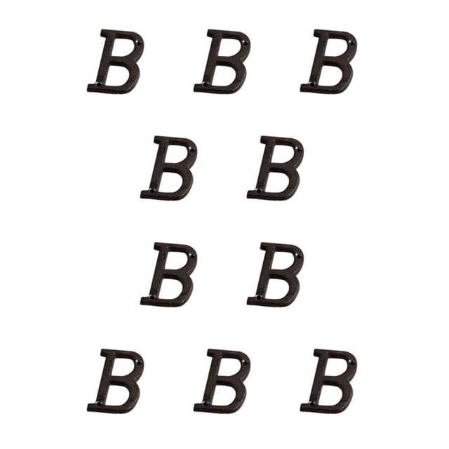 Matsuzay Letras de metal Números de casa Decoración de puerta fácil de instalar No es fácil de desvanecer Amplia aplicación B17--B B17--B 10Conjunto
