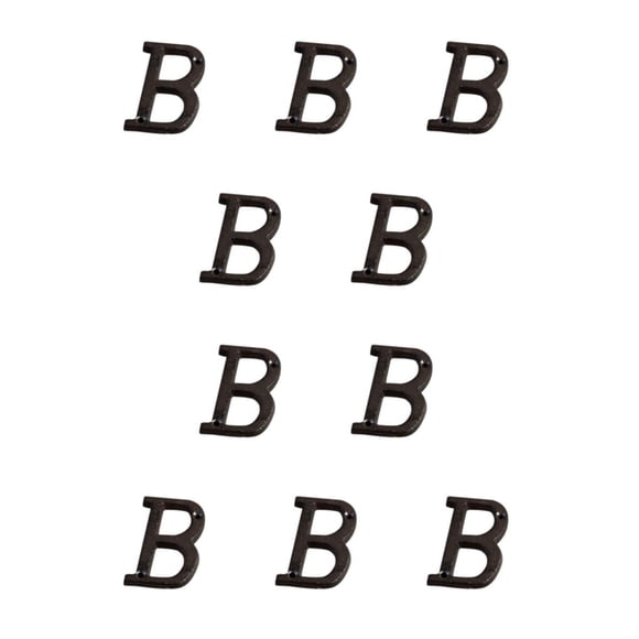 Matsuzay Letras de metal Números de casa Decoración de puerta fácil de instalar No es fácil de desvanecer Amplia aplicación B17--B B17--B 10Conjunto