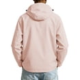 thumbnail image 5 of FRSASU Men's Hooded Rain Jacket, Water‑Resistant Zip Up Outdoor Windbreaker Jacket with Multiple Pockets Pink, 5 of 6