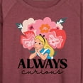 thumbnail image 3 of Alice In Wonderland - Always Curious - Women's Lightweight French Terry Long Sleeve Shirt, 3 of 5