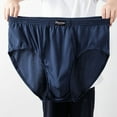 thumbnail image 2 of HVOBTTY Mens Fashion Classic Briefs, Plus Size Daily Briefs for Men, Men's Plus Size Casual Comfortable High Waist Loose Sports Briefs Blue, XL, 2 of 5