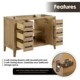 thumbnail image 5 of Laurel 48" Wood Vanity Base in Weathered Fir without Top and Sink no Mirror, 5 of 11