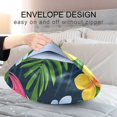 thumbnail image 4 of Yayeee Pillowcase Standard Size Set of 2 Satin Wrinkle Resistant Pillow Case, Pink Flamingo Pattern, 4 of 7