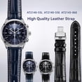 thumbnail image 2 of Correa de piel de vaca para reloj Citizen AT2140 Series AT2140-55L/E CA0615, correa de piel de vacuno para Omega Fossil Longines, pulsera de 20, 21 y 22 mm, color negro y azul, 2 of 5