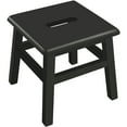 thumbnail image 3 of eHemco Solid Hardwood Wooden Step Stool for Adults and Kids, 12.25 Inches Height, Black, 3 of 5