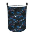 thumbnail image 2 of Goofa Blue Sports Car Printed Circular Hamper,Laundry Basket with Handles,Storage Baskets Foldable,Large Capacity Laundry Hamper-Small, 2 of 8