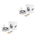 thumbnail image 4 of sweethay Soportes de altavoz inteligente para sala de estar con tornillos Caja de sonido Soporte de montaje en pared Soporte colgante Piezas de Blanco 1 pezzo 2piezas, 4 of 6