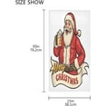 thumbnail image 3 of Dreamtimes Santa Drink Beer Print Soft Hand Towels for Bath Christmas Decorative Guest Towels Fingertip Towels for Bathroom Spa Gym,15 x 30 inches, 3 of 5