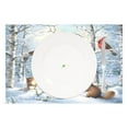 thumbnail image 2 of Ryvnso Placemats Set of 4 A Christmas Snowman with Cardinal Dining Mats Heat-Resistant Non-Slip Washable Table Mat, 2 of 8