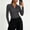 *Gray, variant on ClodeEU Women's Collared V Neck Ribbed Long Sleeve Sweater,Casual Slim Fit Knit Pullover Top Black,Women's Plus L