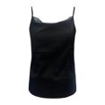 thumbnail image 2 of Playeras,Blusas y Tops,Ropa para Mujer Tank Top Mujeres Mujeres Verano Cubierta de Hood Sleeveveless Spaghetti Sólido Camisole Tank Top (Black, XL), 2 of 5