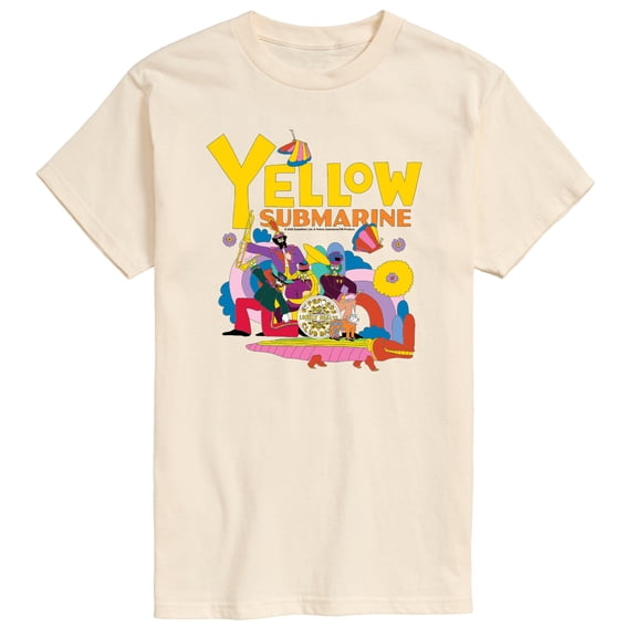 The Beatles - Yellow Submarine Doodle - Men's Short Sleeve Graphic T-Shirt