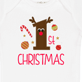 thumbnail image 4 of Inktastic 1st Christmas Reindeer Boys or Girls Baby Bodysuit, 4 of 5