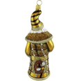thumbnail image 2 of Glitterazzi Beehive Jeweled Santa Polish Glass Christmas Ornament, 2 of 3