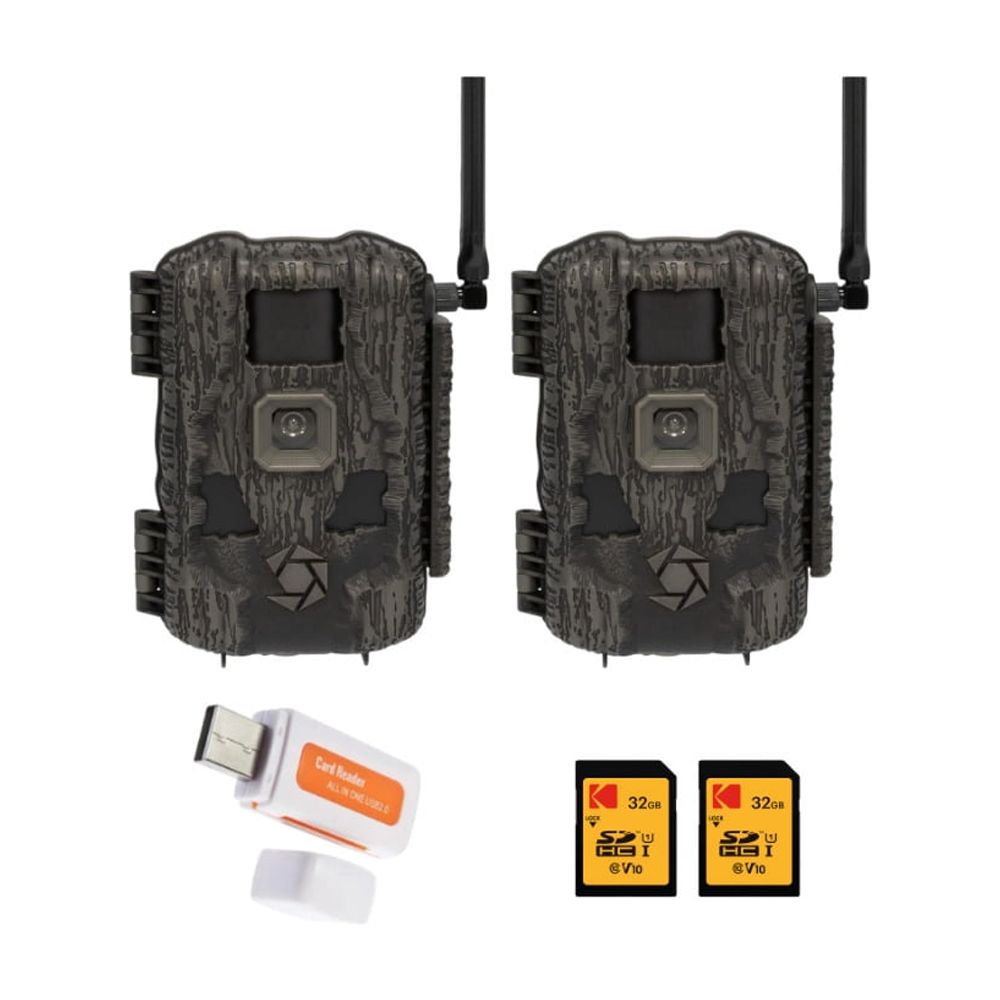 Stealth Cam Fusion MAX 3.0 42MP Cellular Trail Camera with 32gb Memory Card and Card Reader Bundle