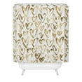 thumbnail image 2 of Society6 Nature Magick Gold Love Hearts Pattern Shower Curtain 71" x 74", 2 of 3