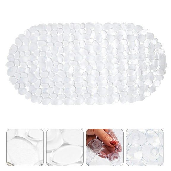 LEORX Bath Pad for Tub Transparent 1 Set 27x14in