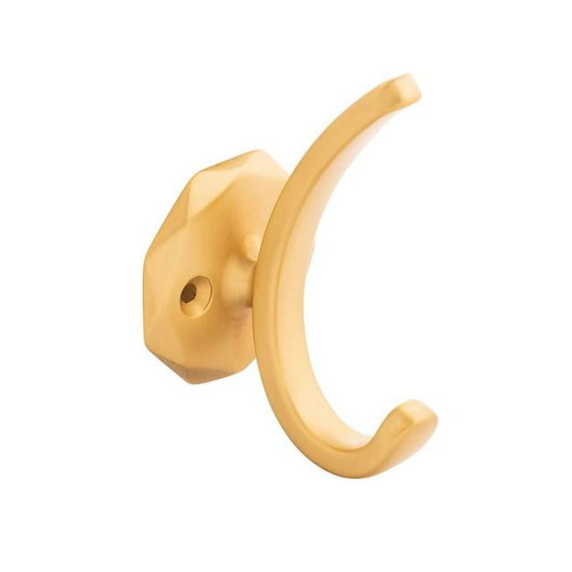 1.25 in. Center-Center Style Hook for Kitchen, Brushed Gold Brass