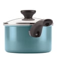 thumbnail image 4 of Farberware Pure Cook 12 Piece Ceramic Nonstick Pots and Pans Set, Aqua, 4 of 9