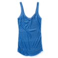 thumbnail image 1 of Aeropostale - Camiseta sin mangas de malla transparente para mujer, azul, grande Aeropostale  Camiseta sin mangas, 1 of 2