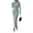 Grey Blue, variant on PRETTYGARDEN Womens Fall Long Sleeve Ribbed Sweater Dress | Breathable Knit Fabric, Elegant Bodycon Cut, Fashion Asymmetrical Neck, Night Out Party Dresses, Trendy Winter Clothes