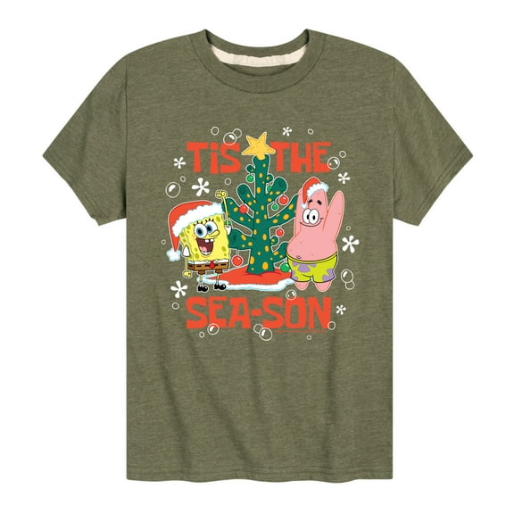 SpongeBob SquarePants - Tis The Season - Toddler And Youth Short Sleeve Graphic T-Shirt