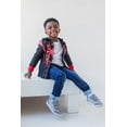 thumbnail image 2 of Marvel Spider-Verse Miles Morales Big Boys Fleece Zip Up Hoodie Toddler to Big Kid, 2 of 5