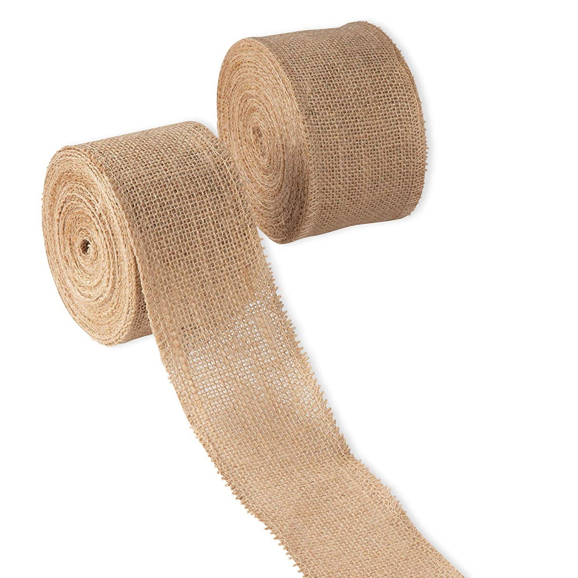 brown burlap ribbon