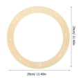thumbnail image 4 of 6pcs Wood Wreath Ring Wood Wreath for Craft Wreath Form Rack Wood Made Wreath Frame, 4 of 8