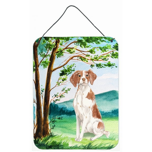 Under the Tree Brittany Spaniel Wall or Door Hanging Prints