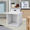 thumbnail image 1 of Elodie Wood Cube Storage Organizer Bookshelf Display Rack Modern Showcase Cube Box Wood Storage Bin for Bedroom Office Bathroom Home White, 1 of 8