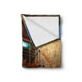 thumbnail image 2 of Holdiay Soft Flannel Fleece Throw Blanket, Swimming Pool Photography with Stairs Exotic Vacation Theme Tropical Summer Days, Cozy Plush for Indoor and Outdoor Use, 70" x 90", Multicolor, by Ambesonne, 2 of 5