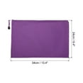 thumbnail image 2 of Unique Bargains Waterproof Zipper File Bags, A4 Document Holders for Office, Purple 3 Pack, 2 of 6