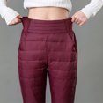 thumbnail image 5 of REALiKUN Womens Down Pants Winter Warm Elastic High Waist Quilted Ultralight Puffy Snow Ski Pants Trousers, 5 of 5