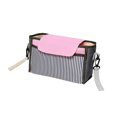 thumbnail image 4 of WHAMVOX Newborn Diaper Tote Bag Storage Bag Nylon Black and Pink 1Pack, 4 of 8