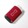 thumbnail image 3 of Letter I Initial Monogram - Maroon and White Can or Bottle Hugger, 3 of 5