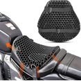 thumbnail image 1 of Motorcycle Seat Cushion Gel Shock Absorption 3d Honeycomb Mesh Breathable Motorbike Seat Pad Quick-drying Protective Ride Saddle Seat Cover Waterproof, 1 of 5