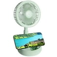 thumbnail image 4 of Foldable USB Rechargeable Fan, Retractable 3-Speed Desk Fan, 1200mAh Lithium Battery Fan, 180° Adjustable Camping Fan, Space-Saving Travel Cooling Device, Durable Outdoor/Office Air Circulator, 4 of 7