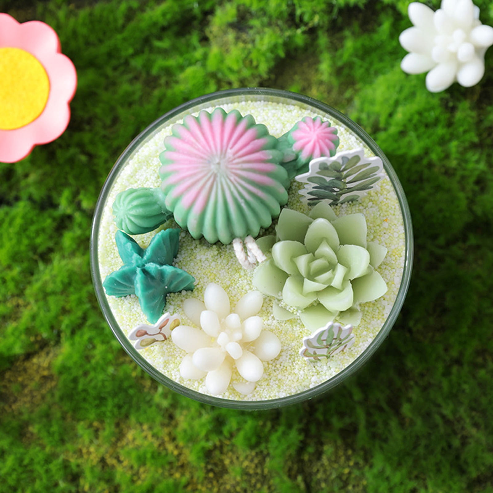 SPOORYYO DIY Sand Painting Candle, Aromatherapy Wax, Plant Based Material, Long Lasting Burning, Reusable Candle Making Kit