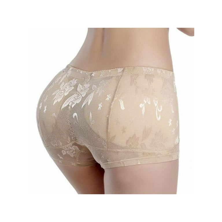 Women's Butt Lifter Padded Panties Enhancing Body Shaper, Push Up Lingerie  Seamless Bottom Transparent Lace Panties Butt lift Briefs for Women