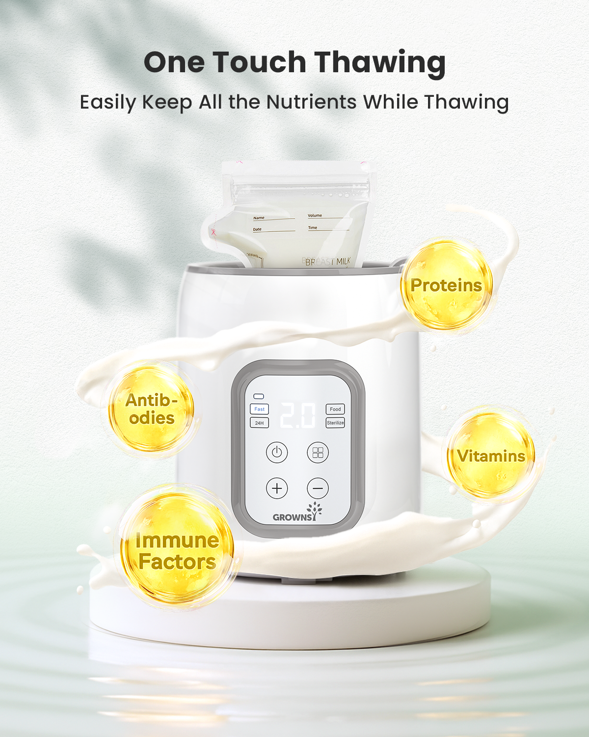 Grownsy 8-in-1 Bottle Warmer with Timer photo 3