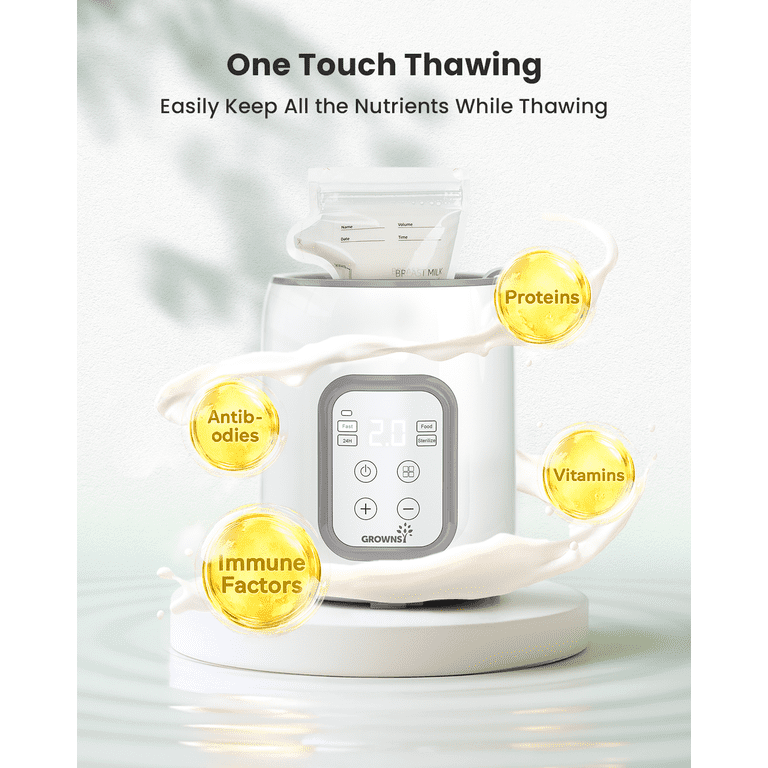 Grownsy Baby Bottle Warmer with Timer, Blue photo 3