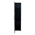 thumbnail image 6 of Tall Modern Stackable Wall Mounted Storage Cabinet with Movable Shelves and Doors,Wooden Wall Mounted Storage Cabinet for Bedroom, Living Room, Kitchen, Laundry Room, Bathroom and Garage, Black, 6 of 7