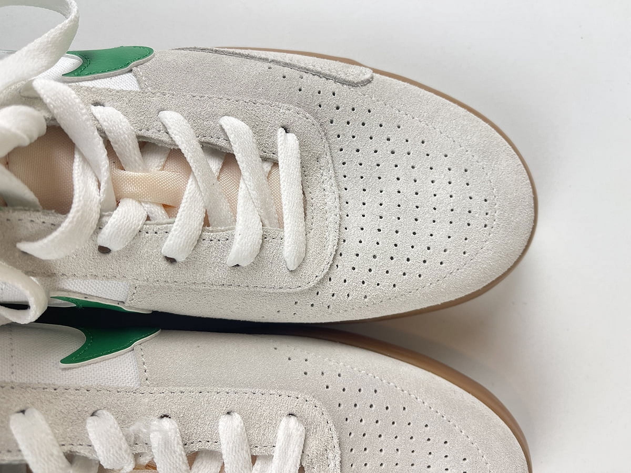 Nike SB Heritage Vulc Men 11.5 White/Lucky Green Gum Sole Athletic Skate Suede‎ Nike SB Heritage Vulc Shoes - Sail / Gorge Green - Sail  main image 3