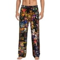 thumbnail image 2 of Lsque Five Nights At Freddy'S Print Men's Pajama Pants, Lounge Pant - Comfortable Home Wear,Elastic Waistband, Stylish Design-XX-Large, 2 of 9