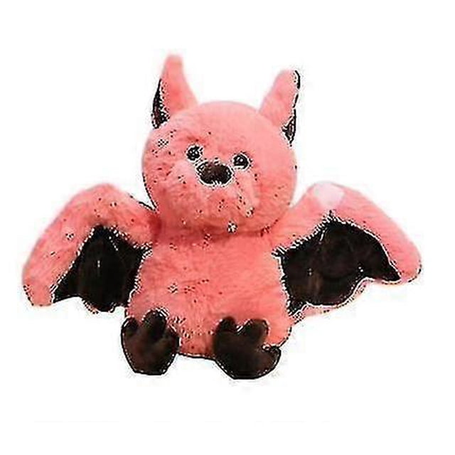 Muñeco de peluche de pequeño diablo murciélago, almohada divertida de Halloween