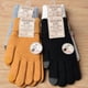 thumbnail image 5 of Guantes tejidos a cuadros Feliz Invierno Pantalla táctil mágica Negro Sencillez, 5 of 5