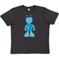thumbnail image 3 of Inktastic Blue Robot Youth T-Shirt, 3 of 5