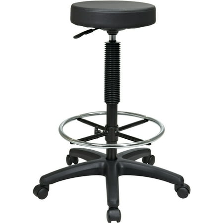 WorkSmart - Pneumatic Drafting Chair - Black